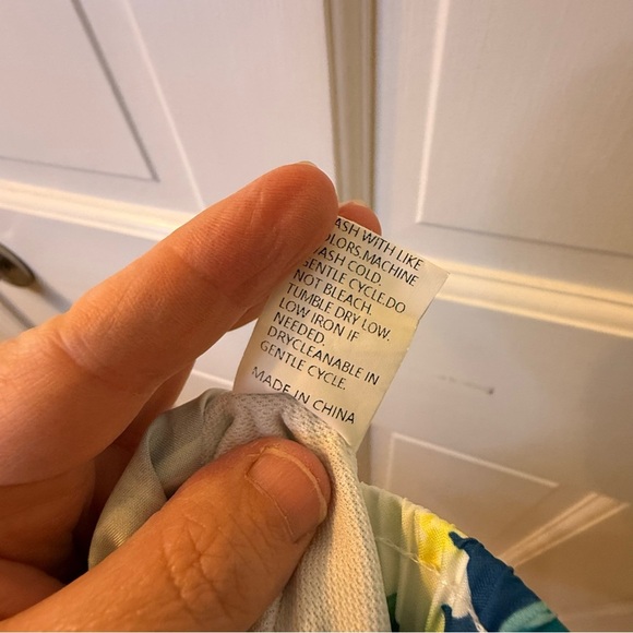 SHEIN Tropical Theme Swim Unlined Trunks/Shorts Blue Green Size 6Y - Picture 5 of 5